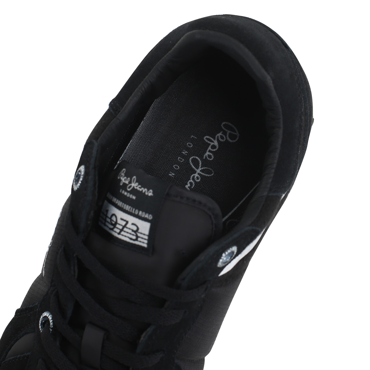 Черные кроссовки со шнуровкой Pepe Jeans London Tinker