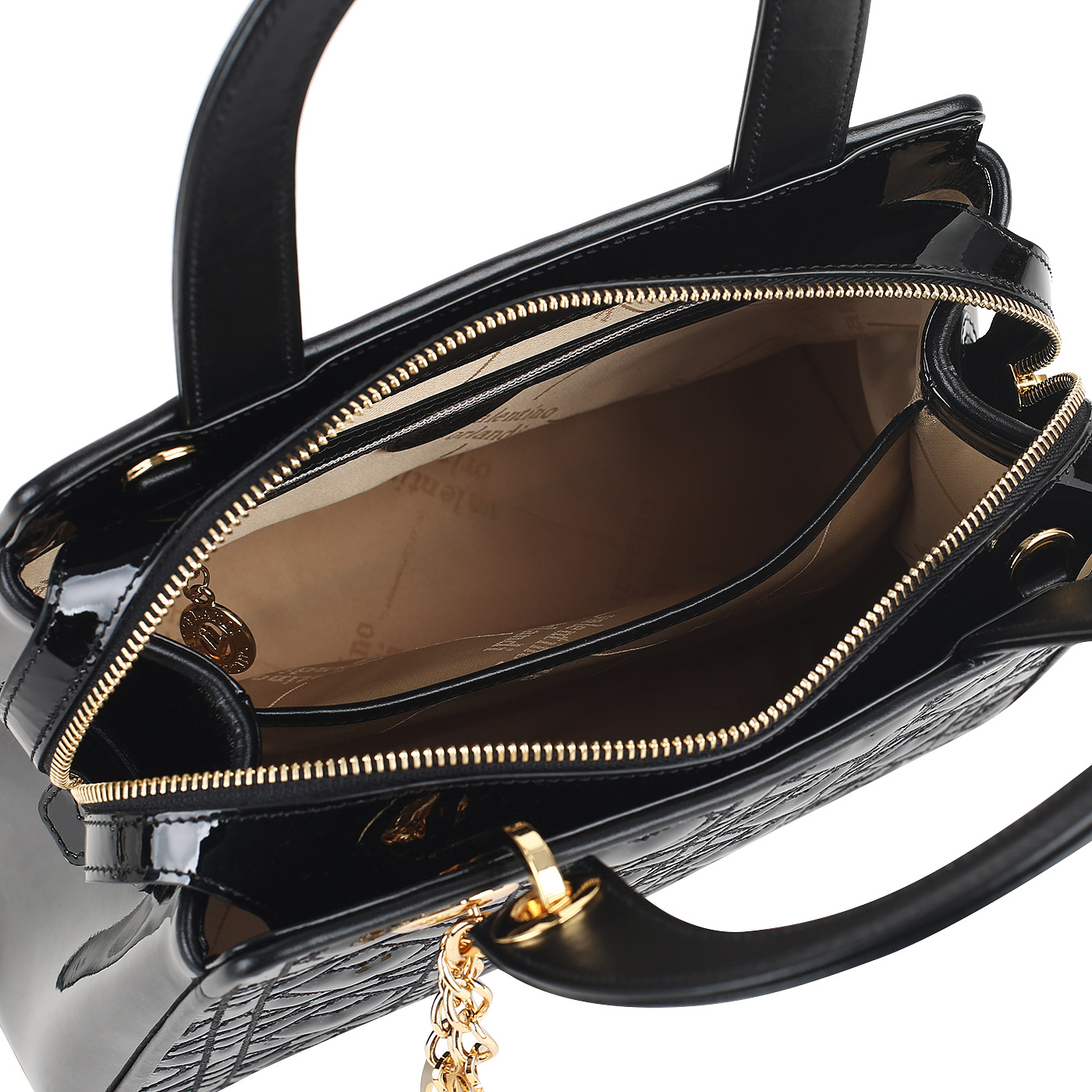 Кожаная сумка Valentino Orlandi Renne Shine