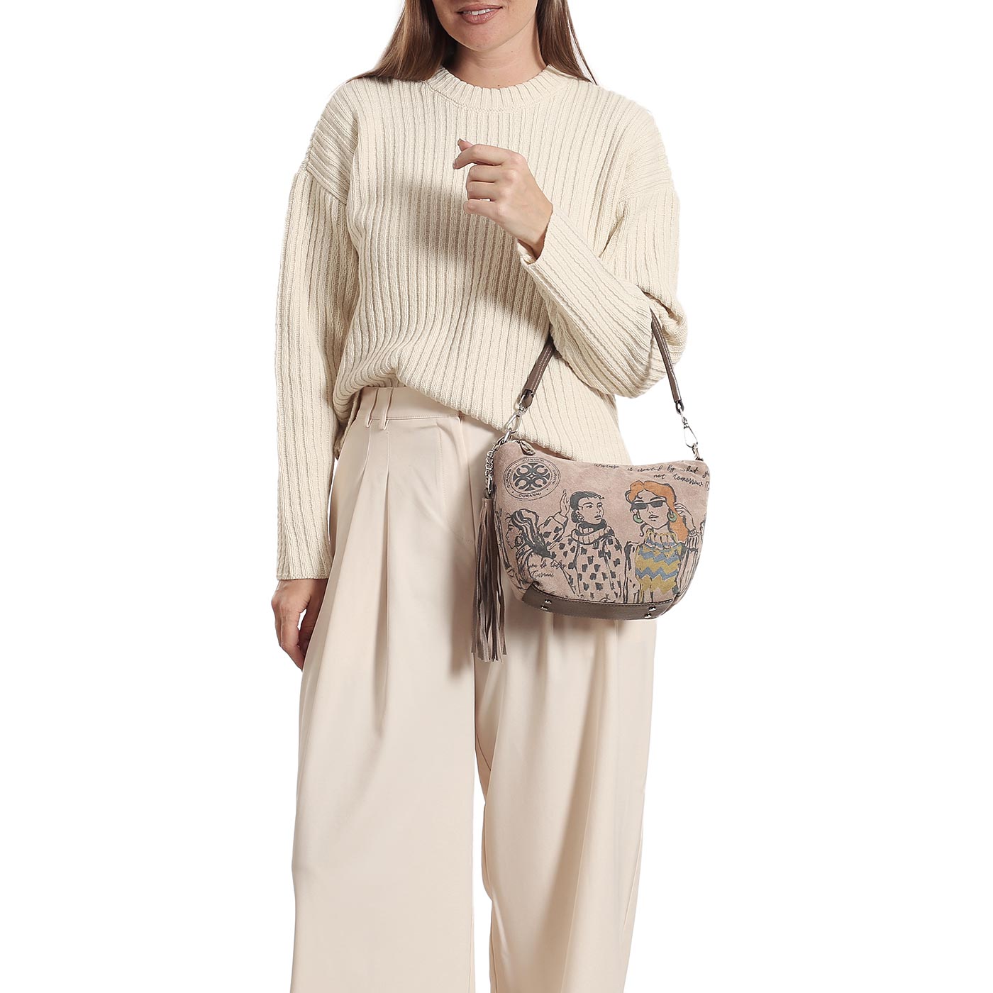 Кожаная сумка Curanni 