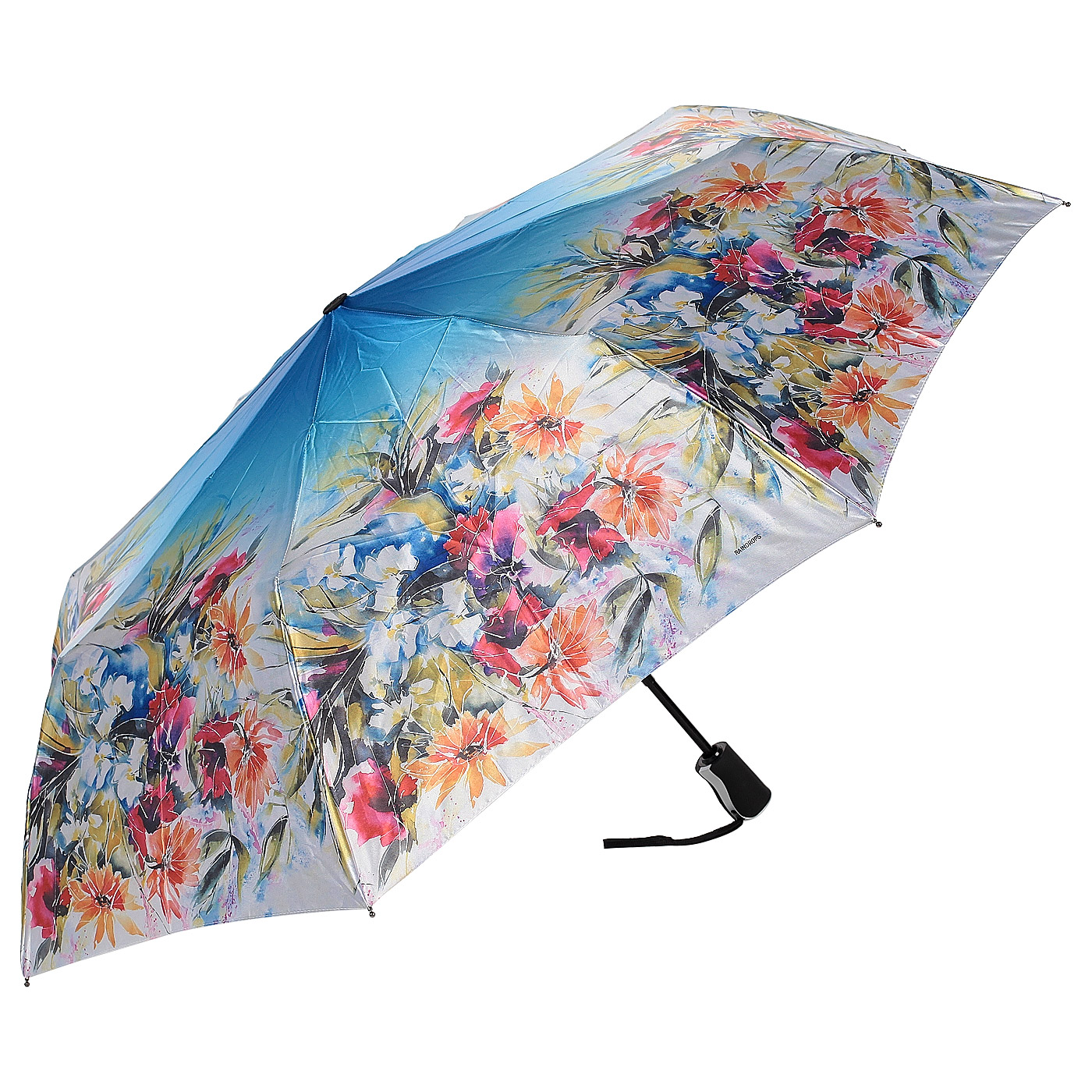 Raindrops Автоматический зонт с цветочным принтом