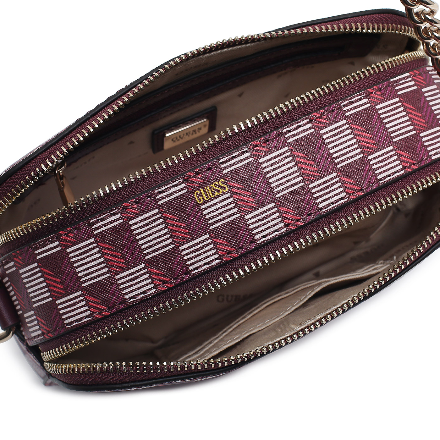 Сумка через плечо с цепочкой Guess G Wave Zip