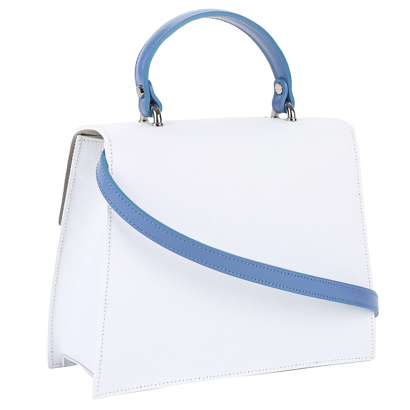 Женская сумочка из белой кожи Roberta Gandolfi Anastasia