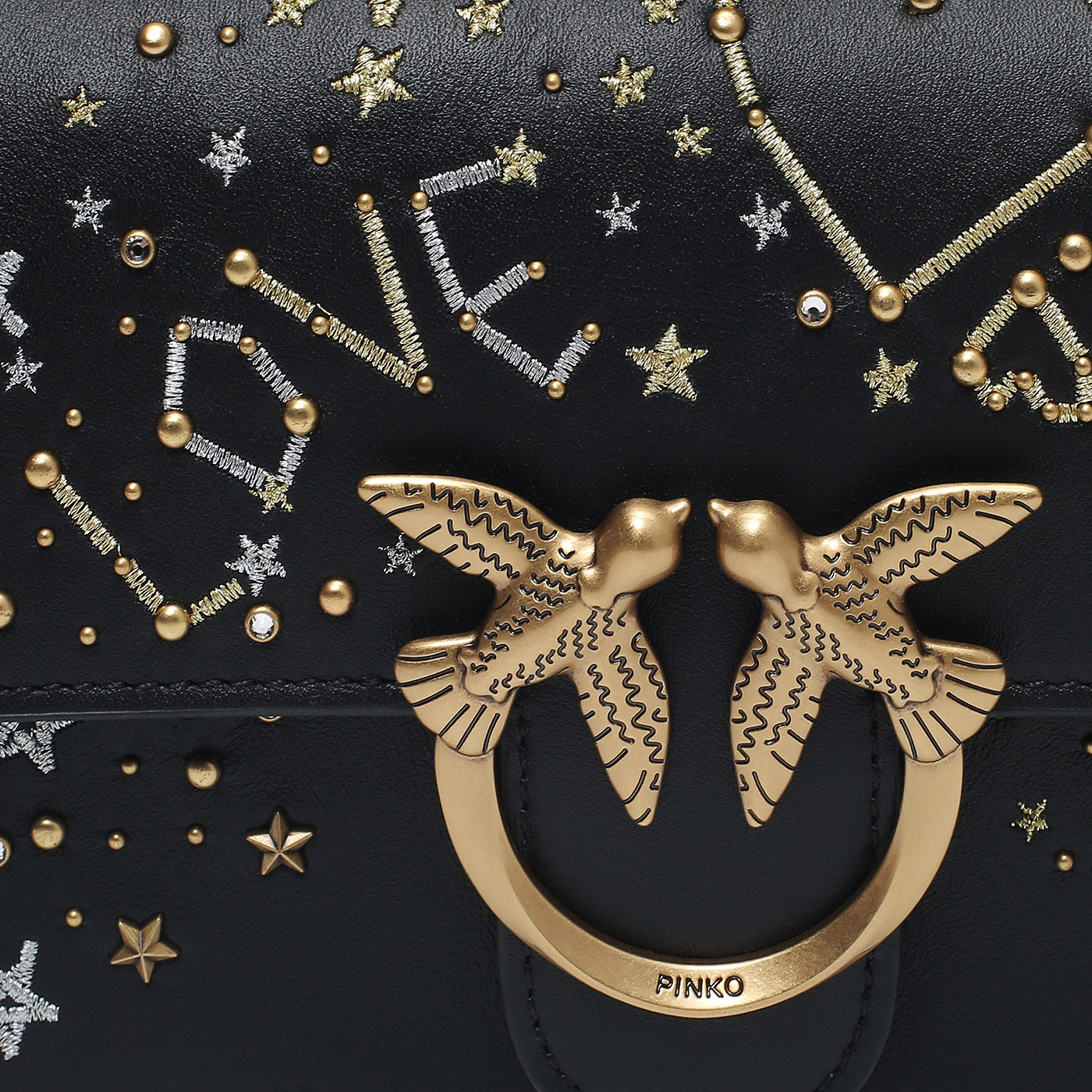 Сумка через плечо с цепочкой Pinko Love One