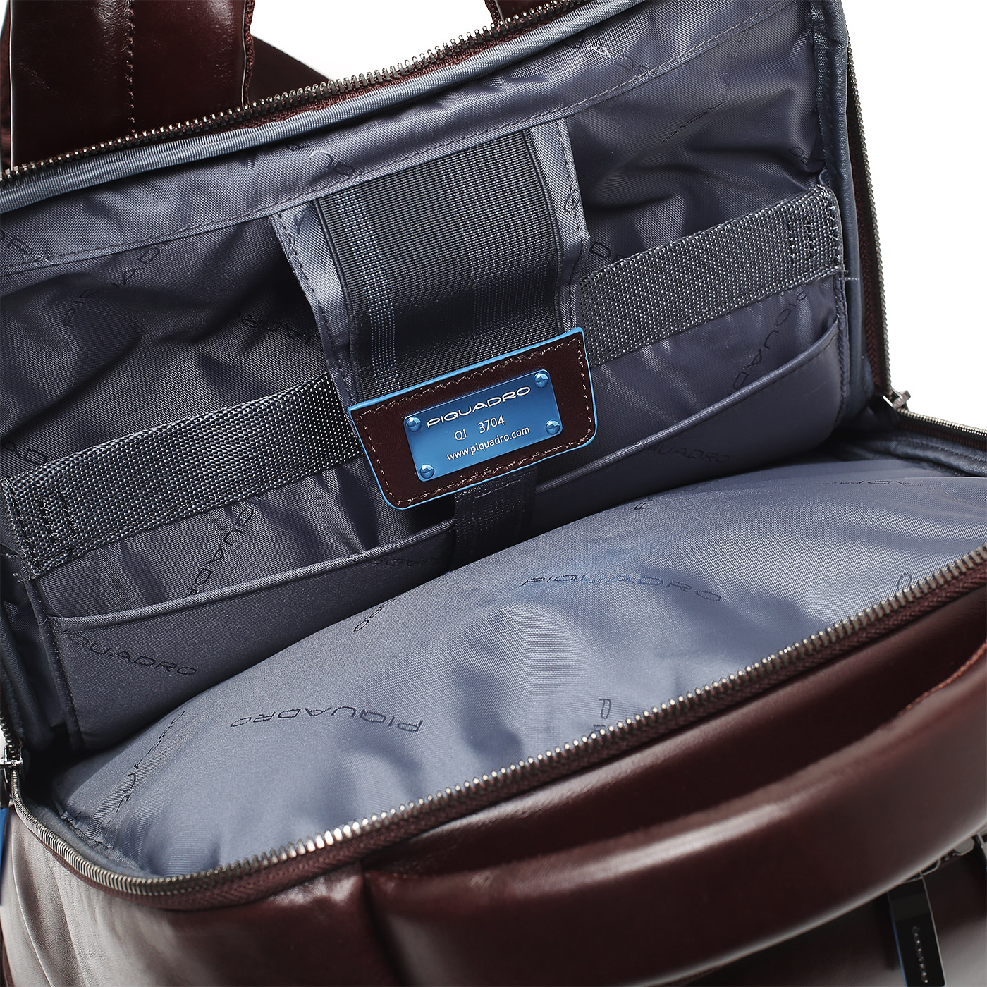 Кожаный рюкзак Piquadro Blue square