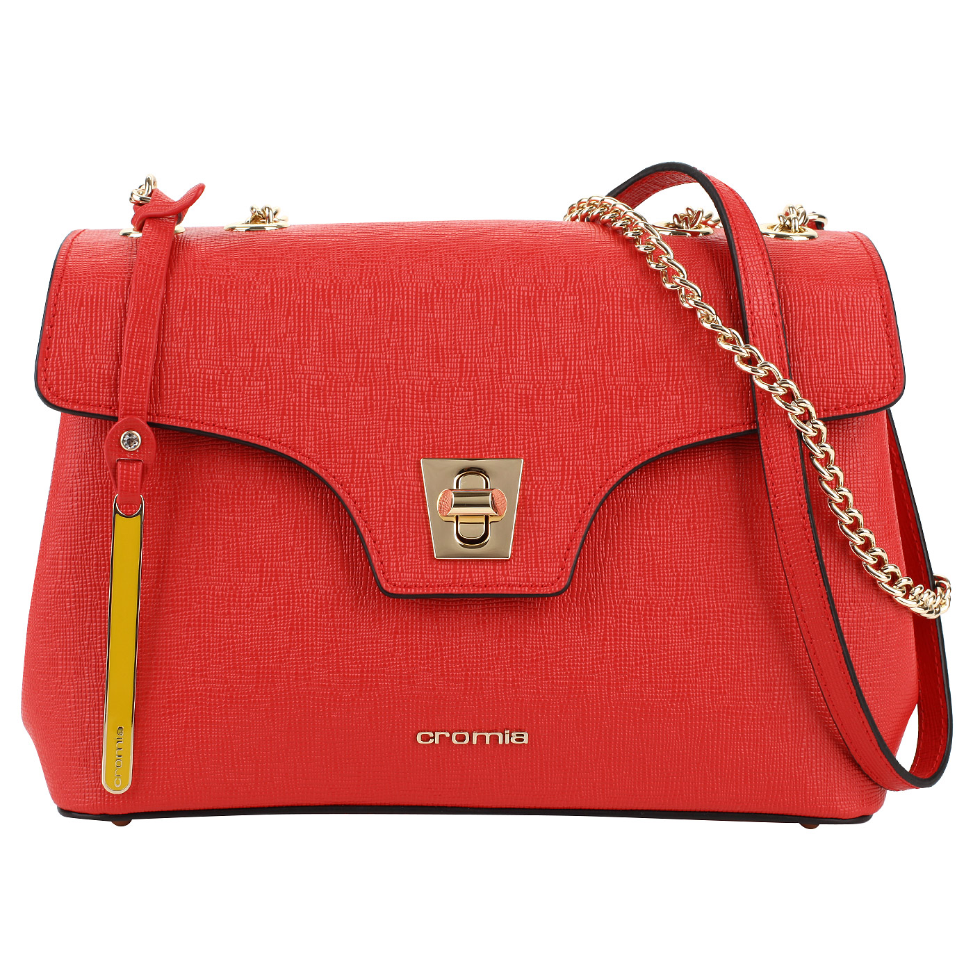 Cromia Красная сафьяновая сумочка