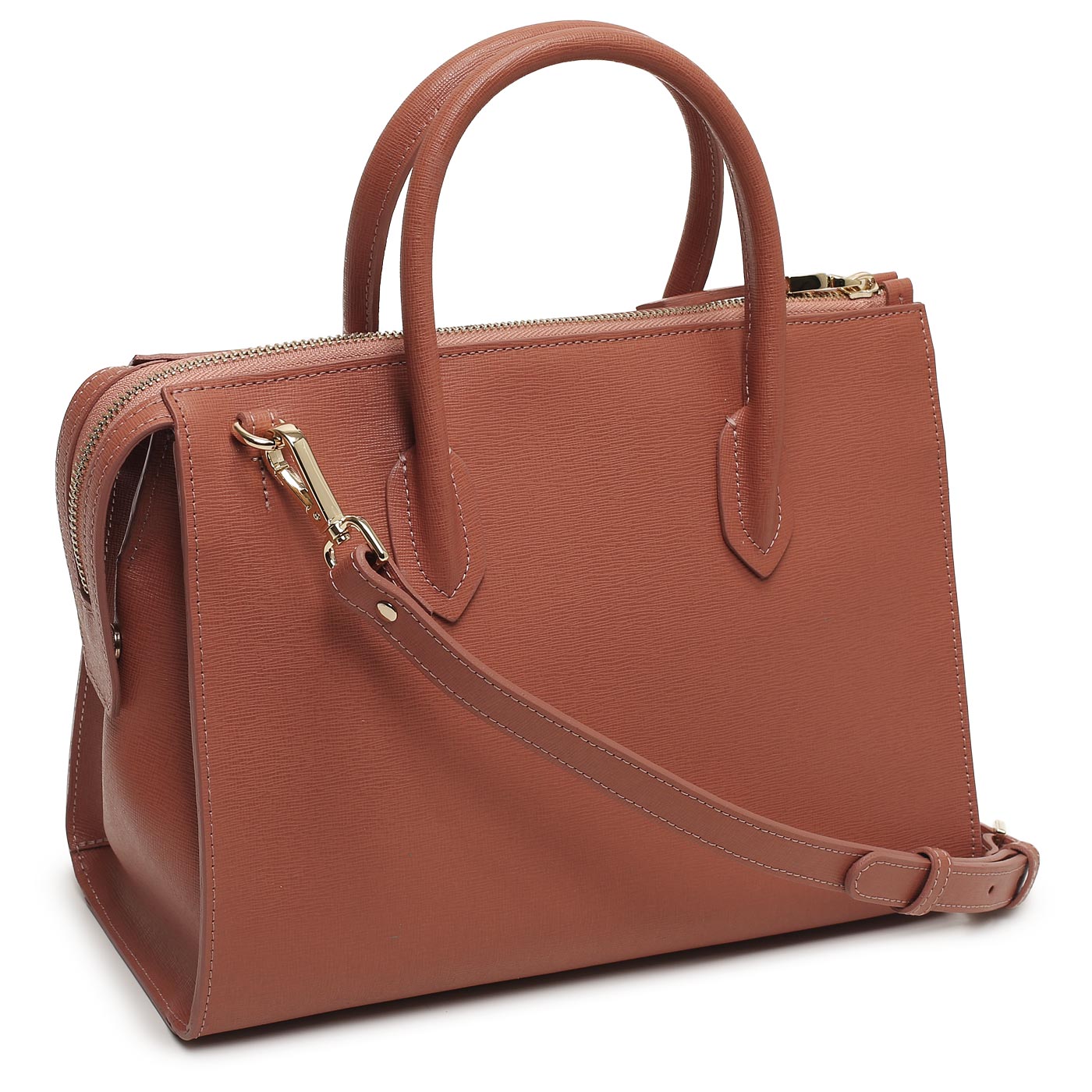 Кожаная сумка Aurelli Saffiano