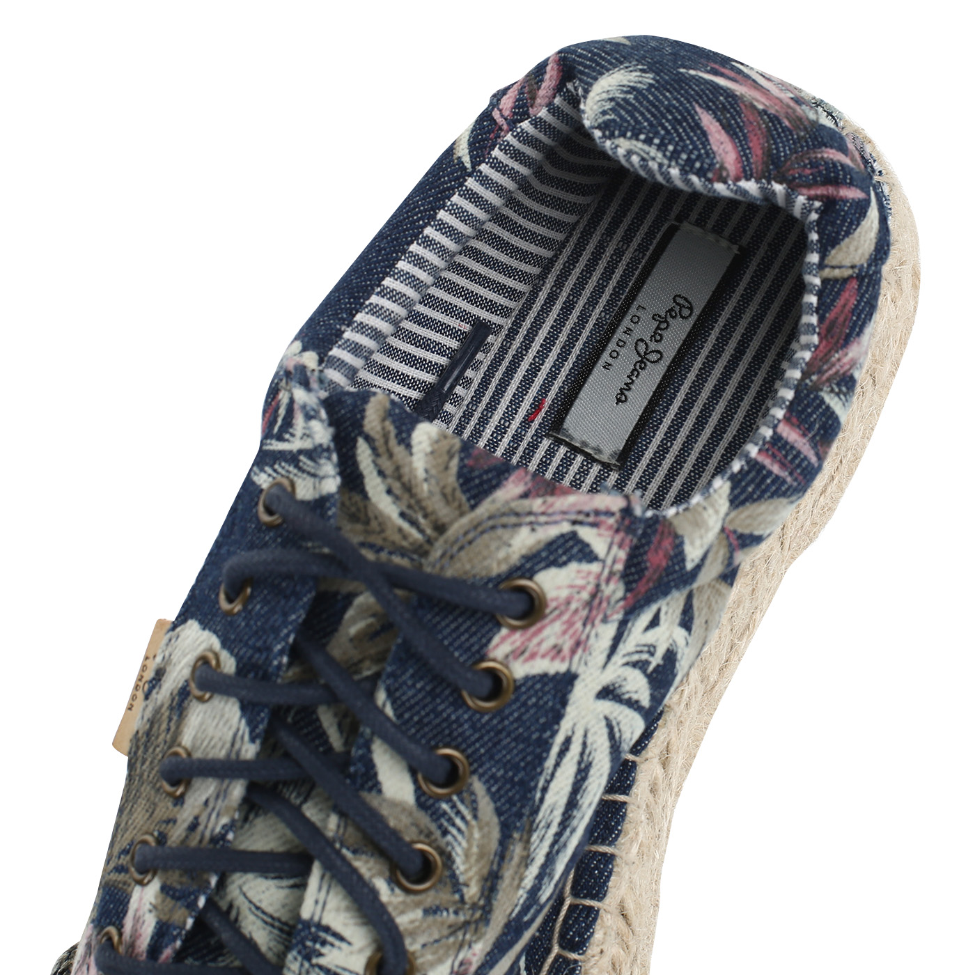 Женские эспадрильи на шнуровке Pepe Jeans London Andy Denim Palm