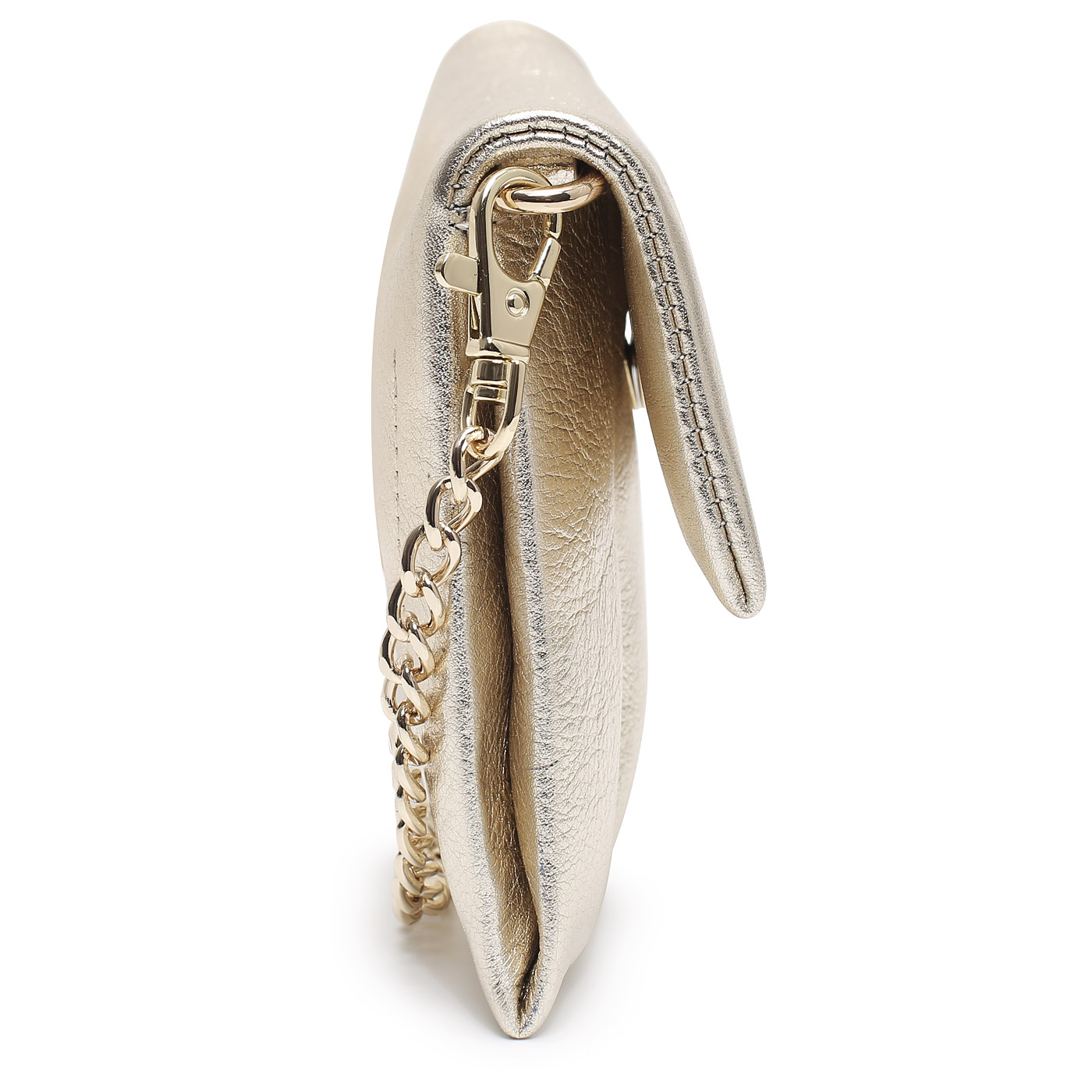 Кожаный клатч с цепочкой Aurelli Soft