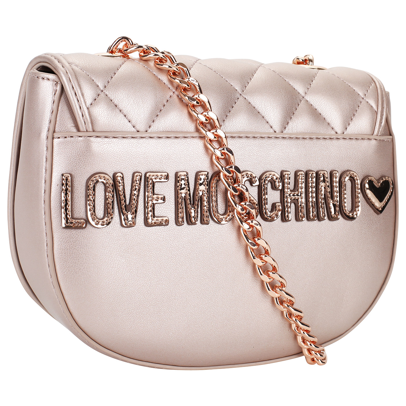 Женская сумочка-седло Love Moschino Quilted Metallic