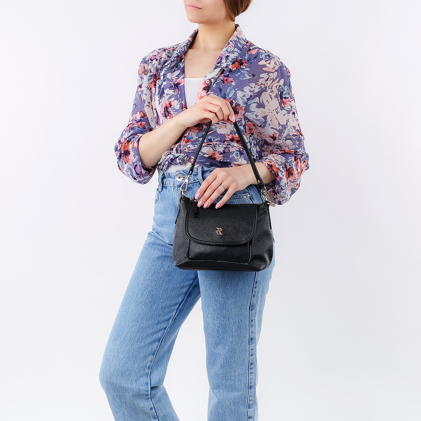 Кожаная сумка через плечо Bruno Rossi Dollaro