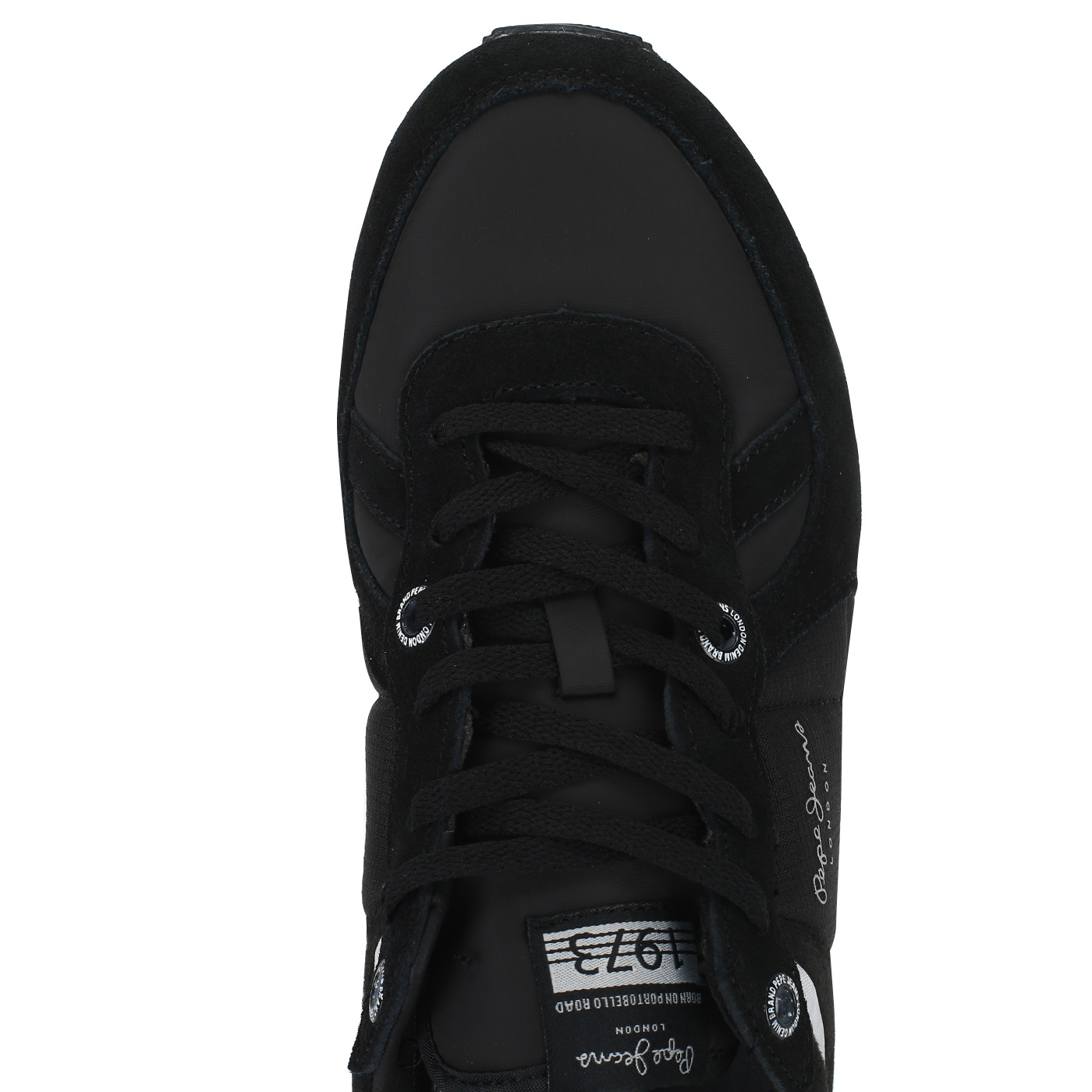 Черные кроссовки со шнуровкой Pepe Jeans London Tinker