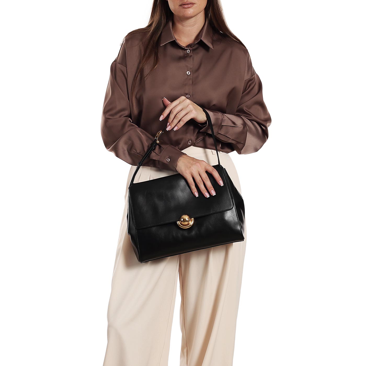 Кожаная сумка Furla Domus