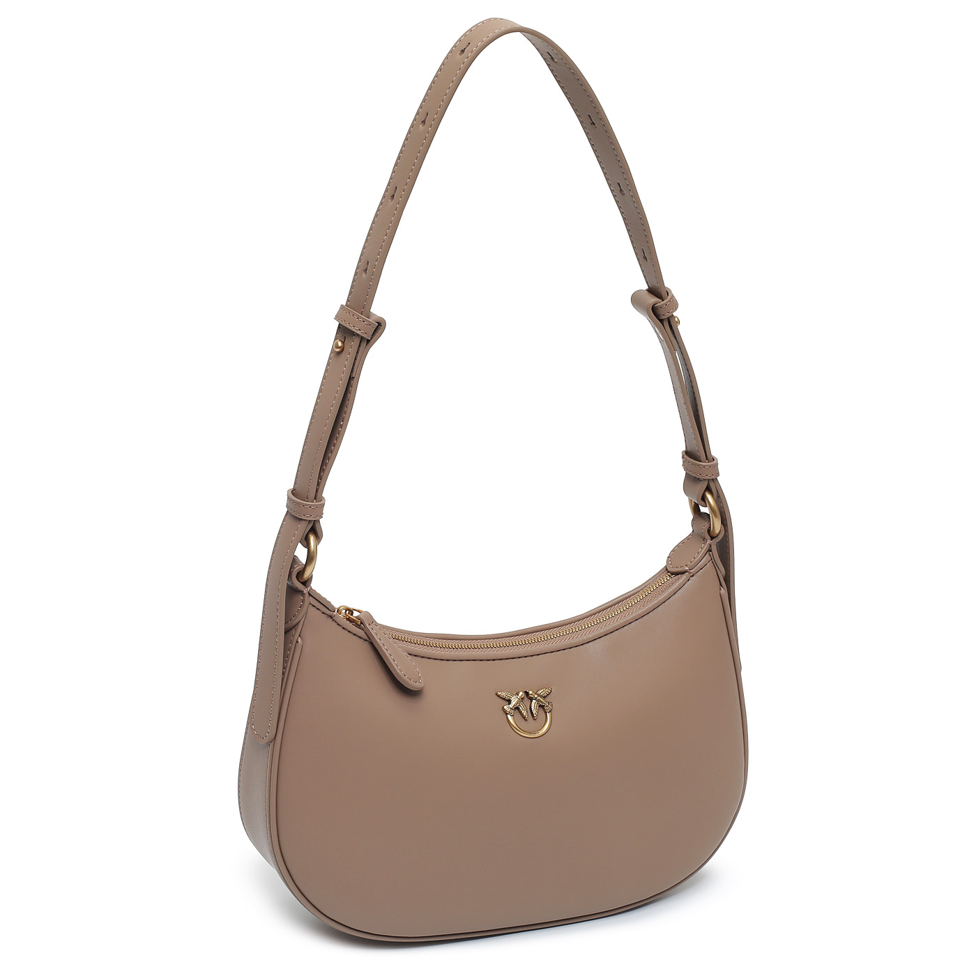Кожаная сумка Pinko Half moon
