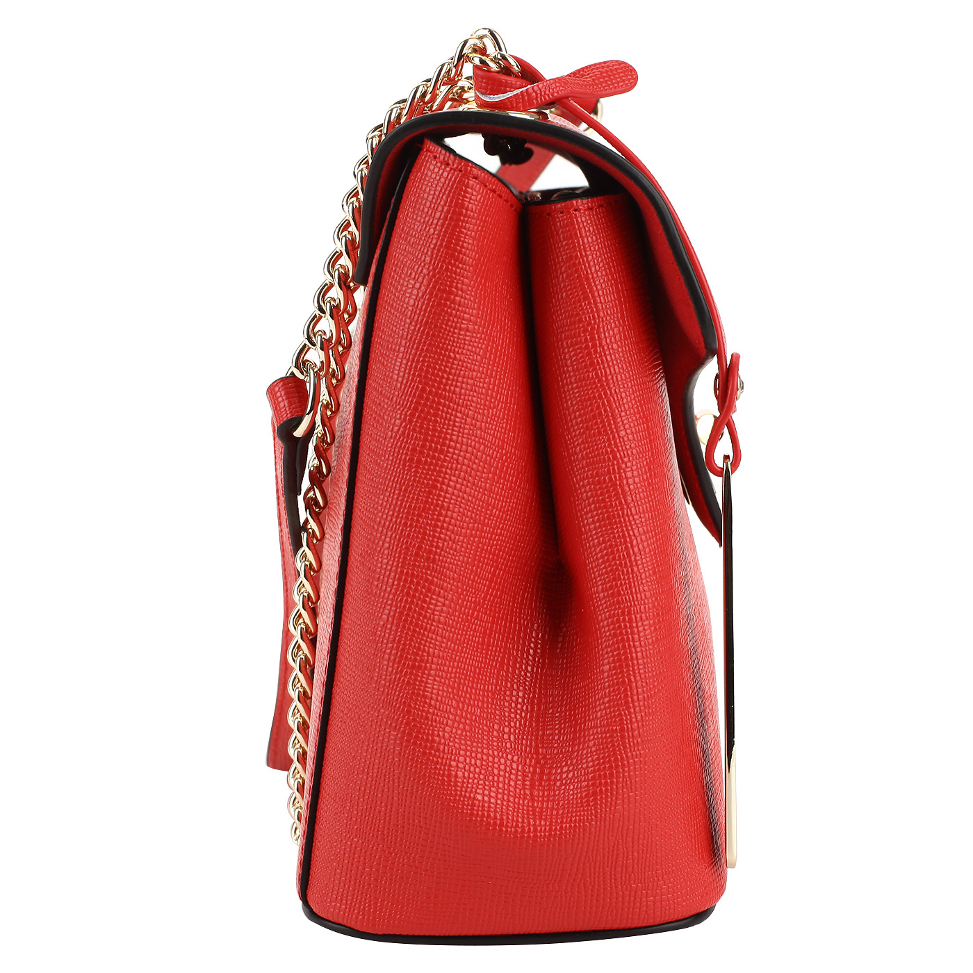 Красная сафьяновая сумочка Cromia Mina