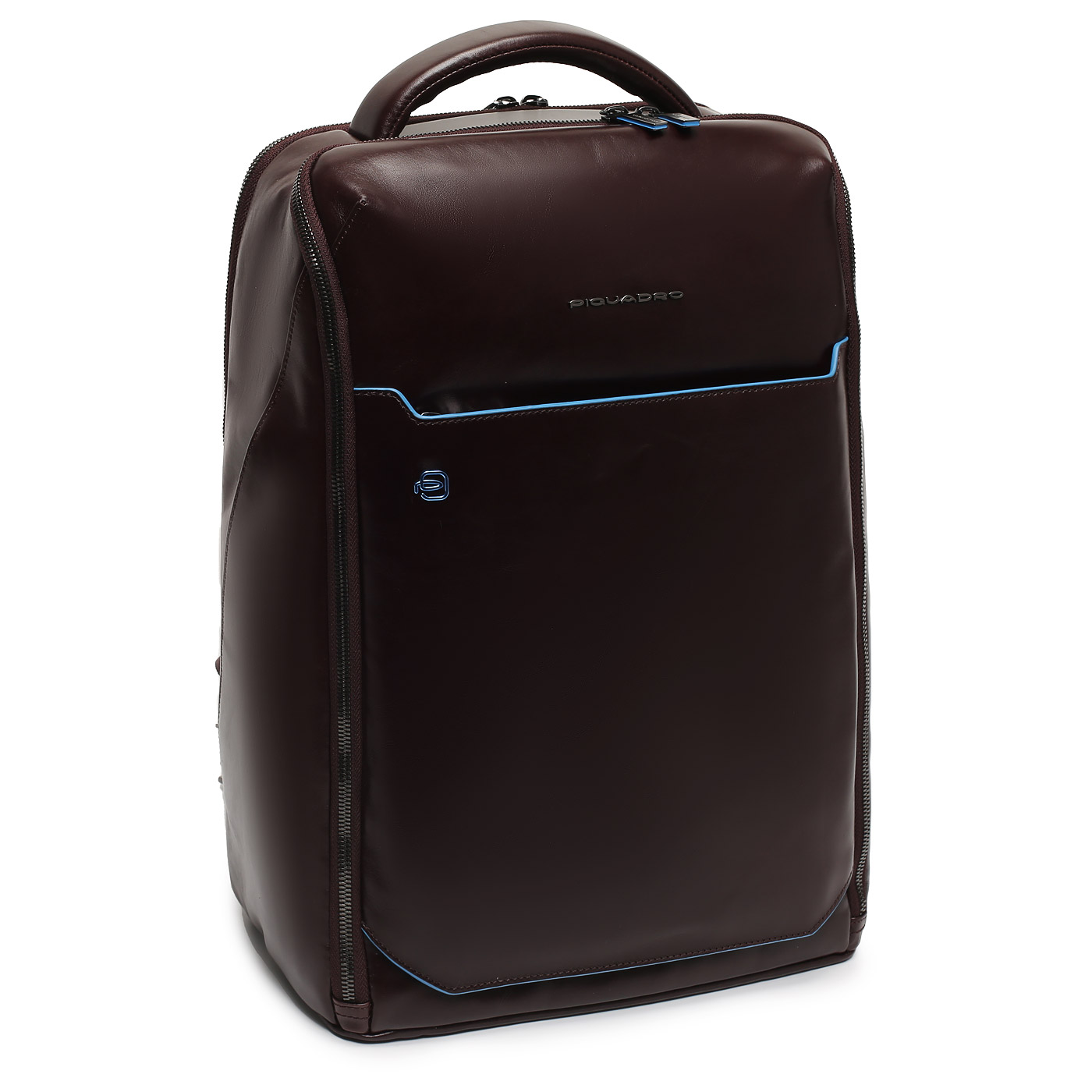 Кожаный рюкзак Piquadro Blue square