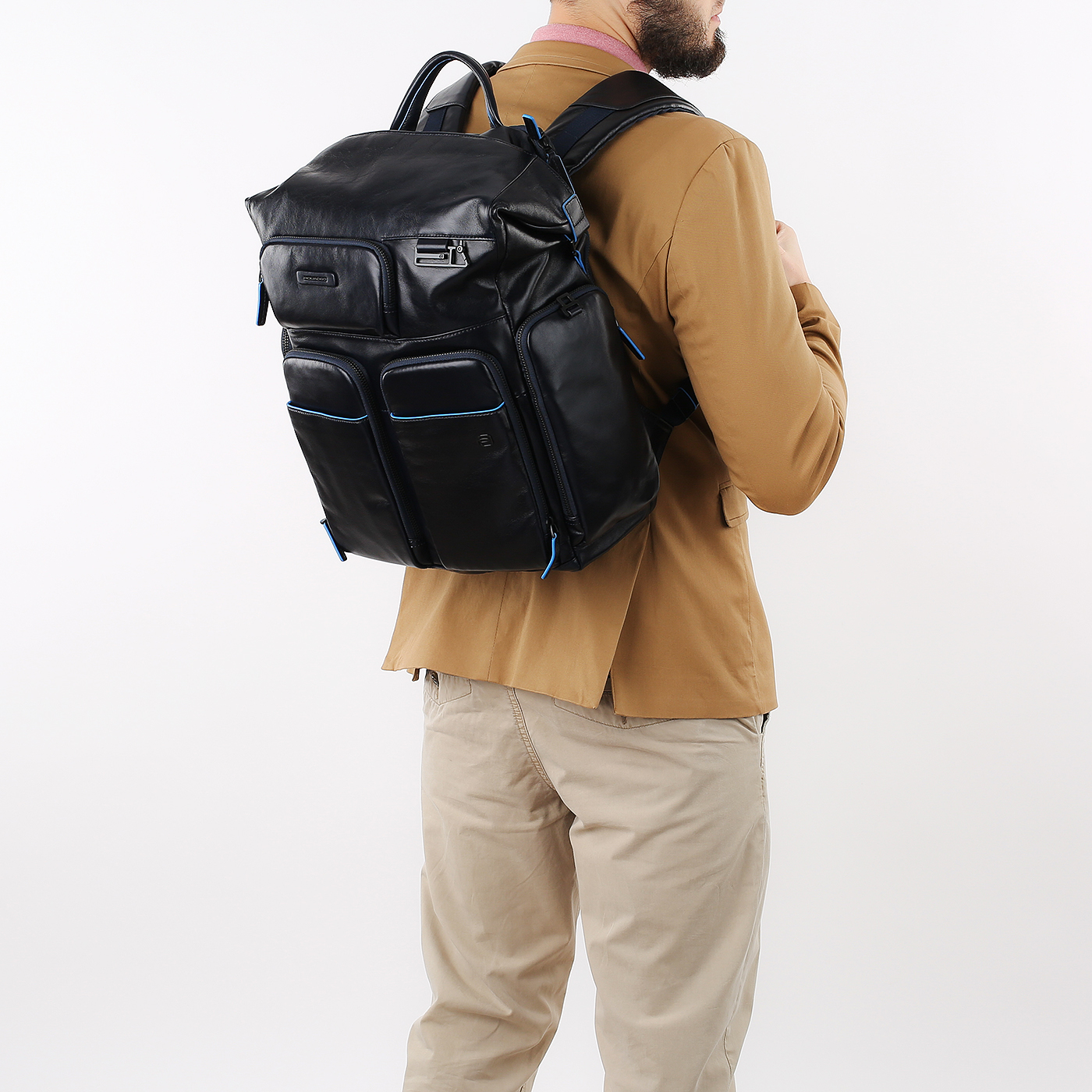 Городской рюкзак Piquadro Blue square