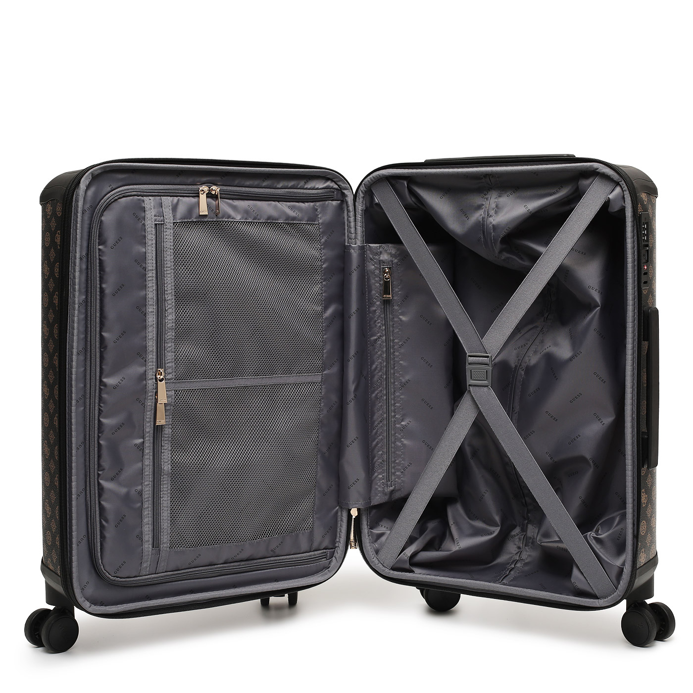 Чемодан средний M из полиурeтана Guess Wilder